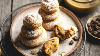 Petits choux crème dessert café de Colombie