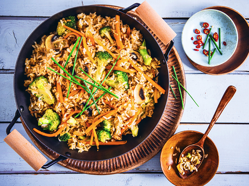 Riz sauté légumes façon asiatique