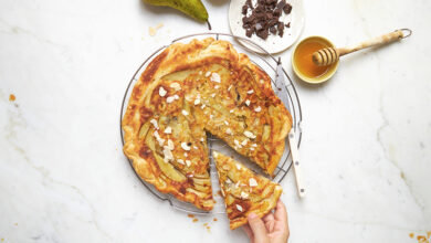 Tarte renversée poire choco