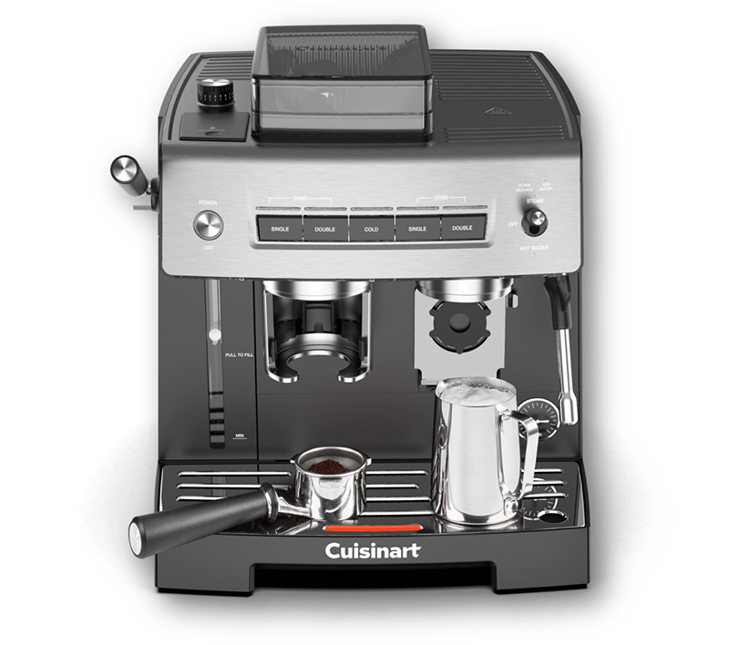 Machine Espresso, moudre, tasser, infuser