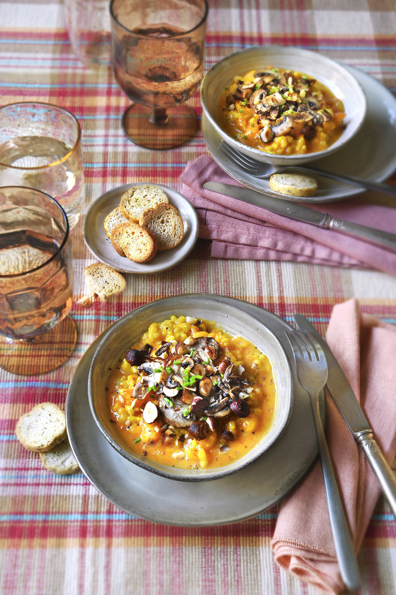 Risotto butternut cancoillote