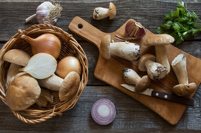 Techniques de cuisson champignons