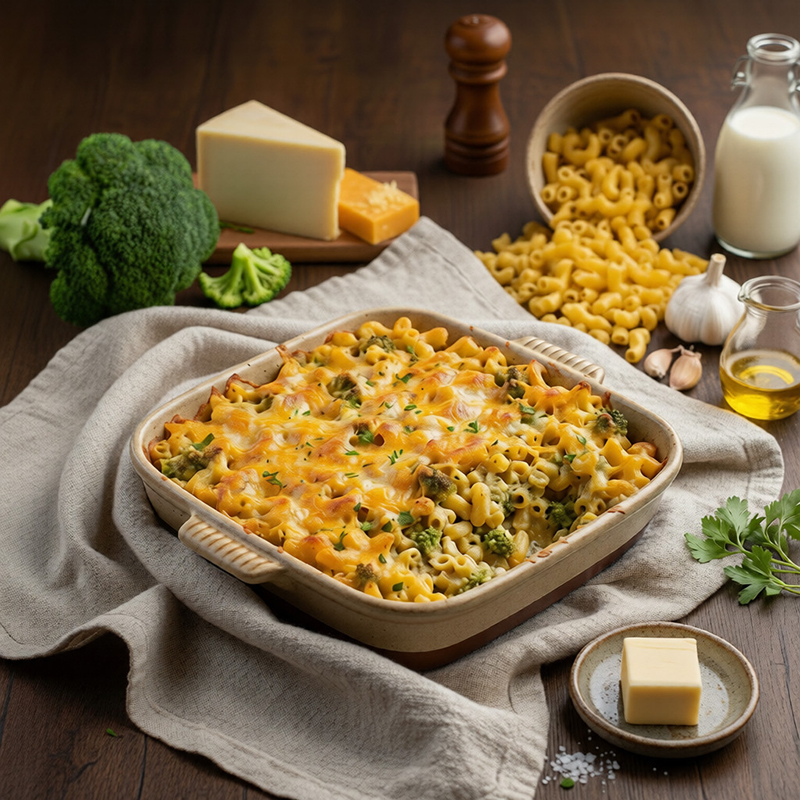 Mac & Cheese vert brocoli, Cheddar Monterey Jack