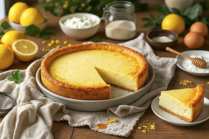 Tarte fromage blanc citron