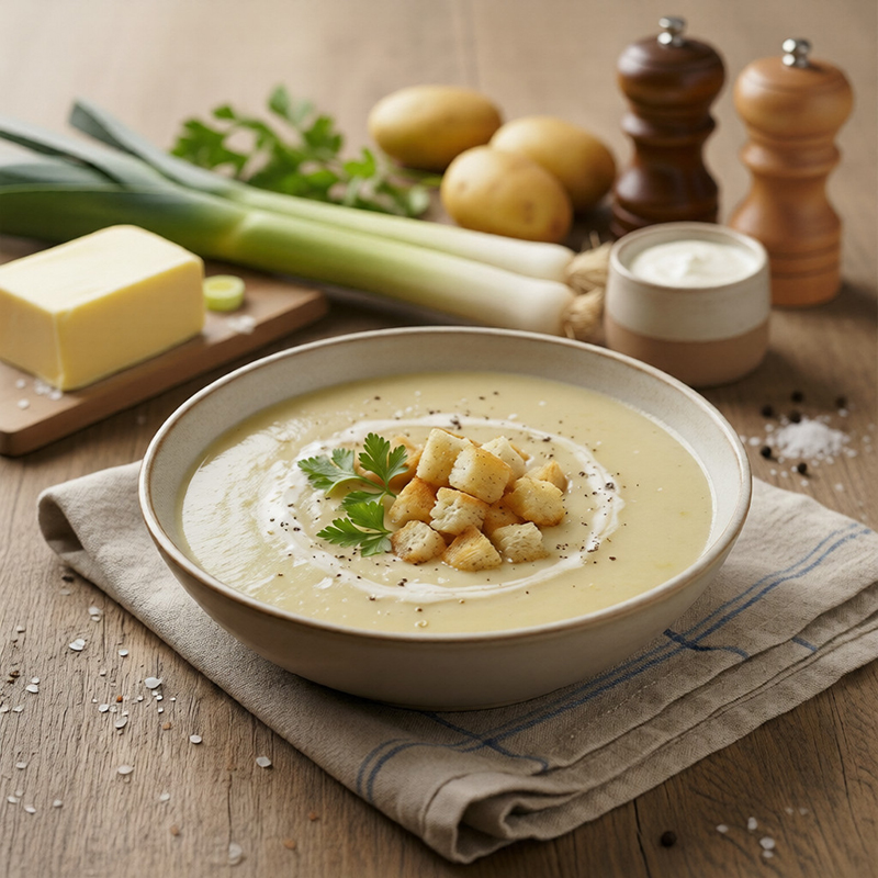Velouté poireaux et pommes de terre