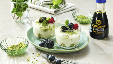 Tiramisu vegan matcha sauce Tamari