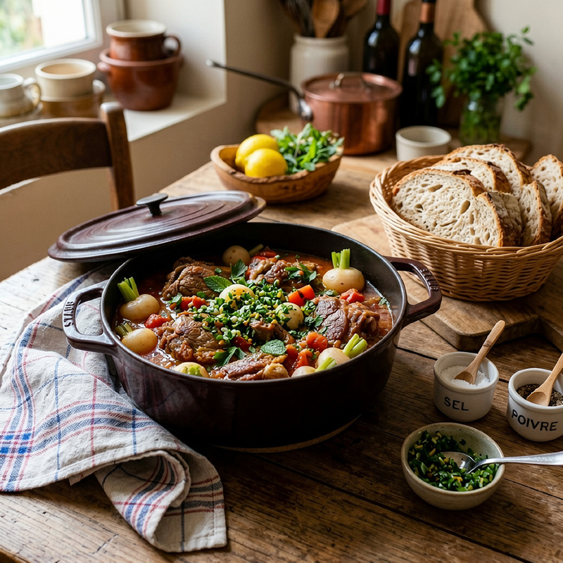 Sauté d’agneau petits navets