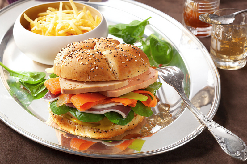 Burger Foie Gras mi-cuit Magret séché