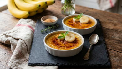 Crème brûlée banane