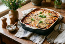 Moussaka pommes de terre aubergines