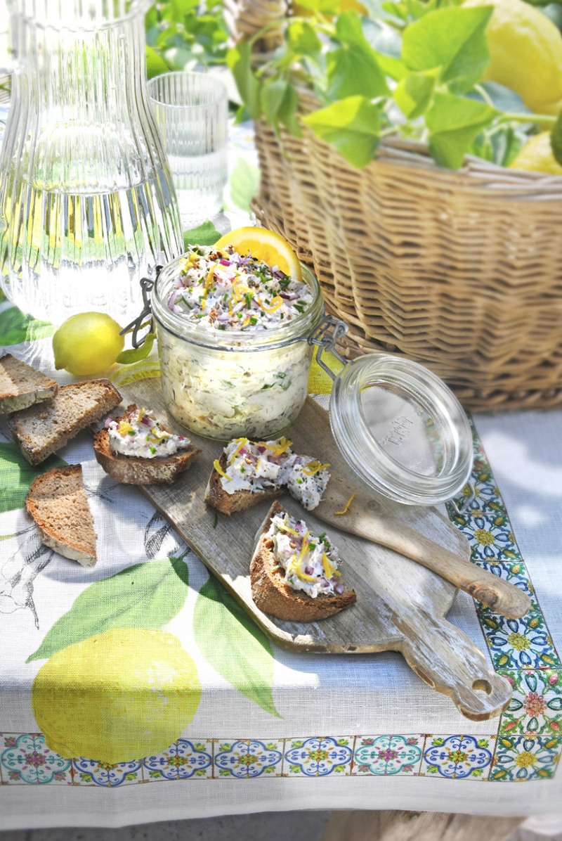 Tartinade de maquereaux fromage frais citron