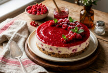 Cheesecake fondant framboises