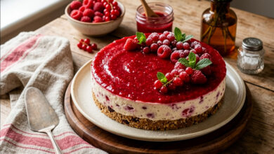 Cheesecake fondant framboises