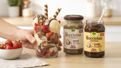 Cornet fraise façon Nocciolata Bianca & Intense