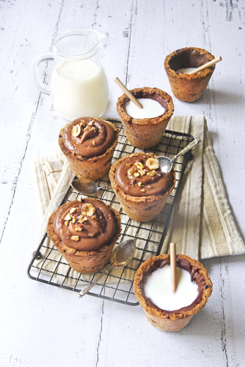 Cookies-cups crème au chocolat
