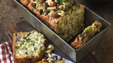 Cake aux champignons Abondance
