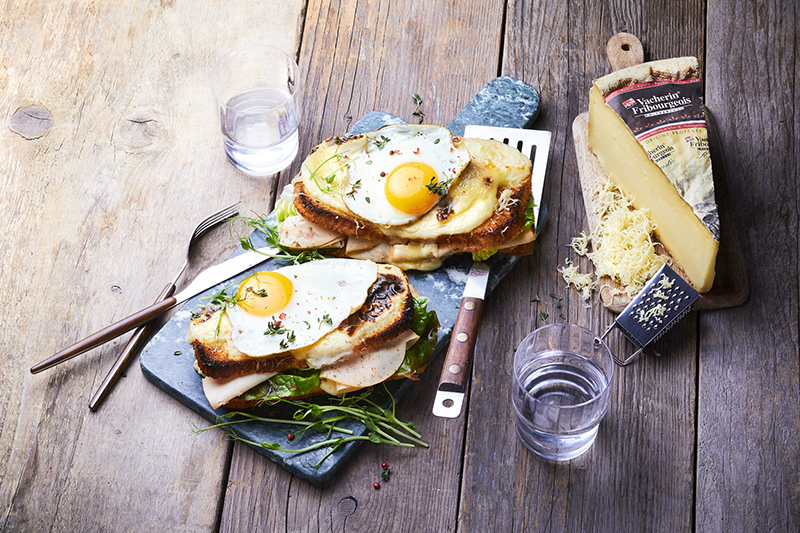 Croque madame fondant Vacherin® Fribourgeois AOP