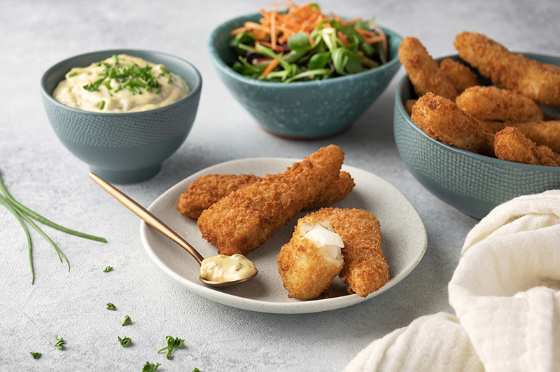 Nuggets de tacaud croustillants