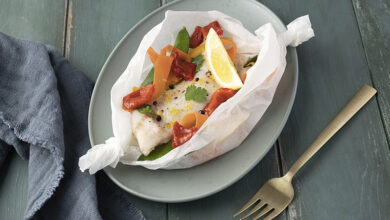 Papillote d’églefin citron gingembre