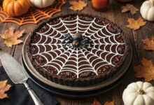 Tarte toile d’araignée chocolat intense