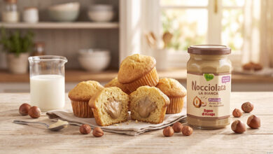 Muffin cœur fondant Nocciolata Bianca