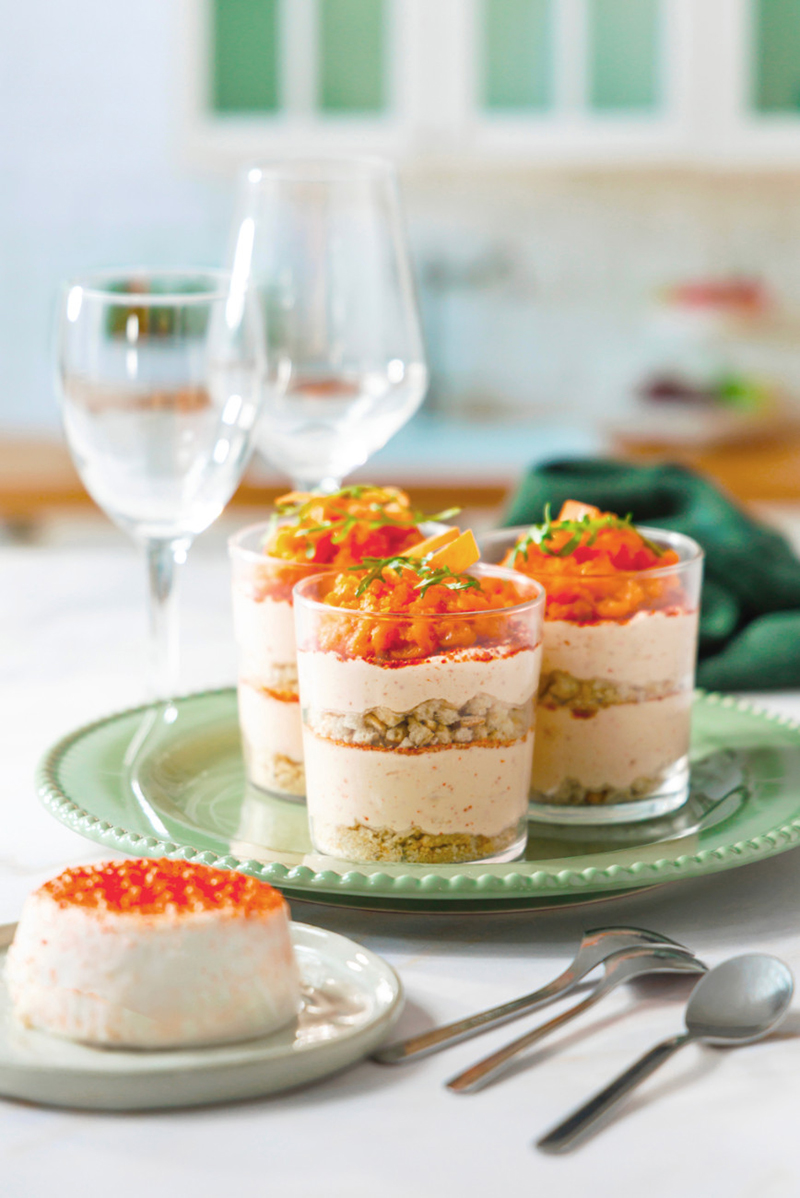 Verrines tiramisu salé