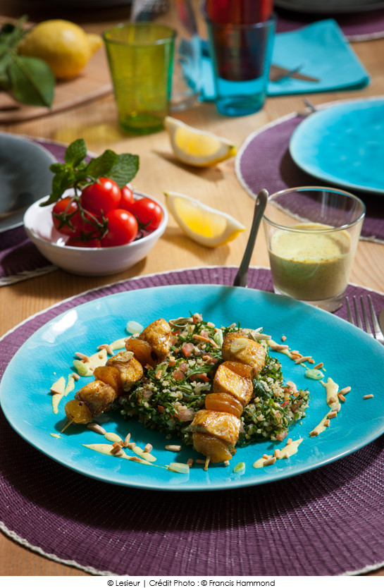 grillade_de_volaille_au_curry_taboule_vert_de_persil_a_la_libanaise