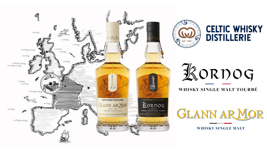 La Celtic Whisky Distillerie Dévoile Les Nouveaux Flacons Des Single Malts Kornog Et Glann Ar