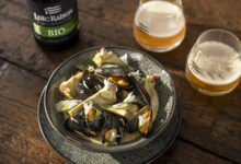 Moules marinières « foin et artichauts »