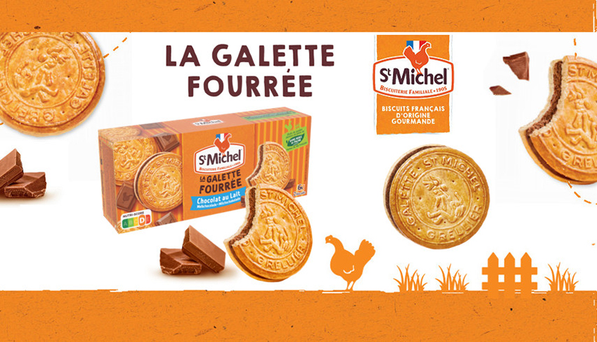 Galette fourrée chocolat St Michel