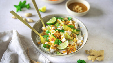 Salade thaï lapin