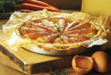 Tarte soleil Beaufort AOP carottes zéro déchet