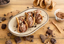 Pancakes façon tacos mousse au chocolat