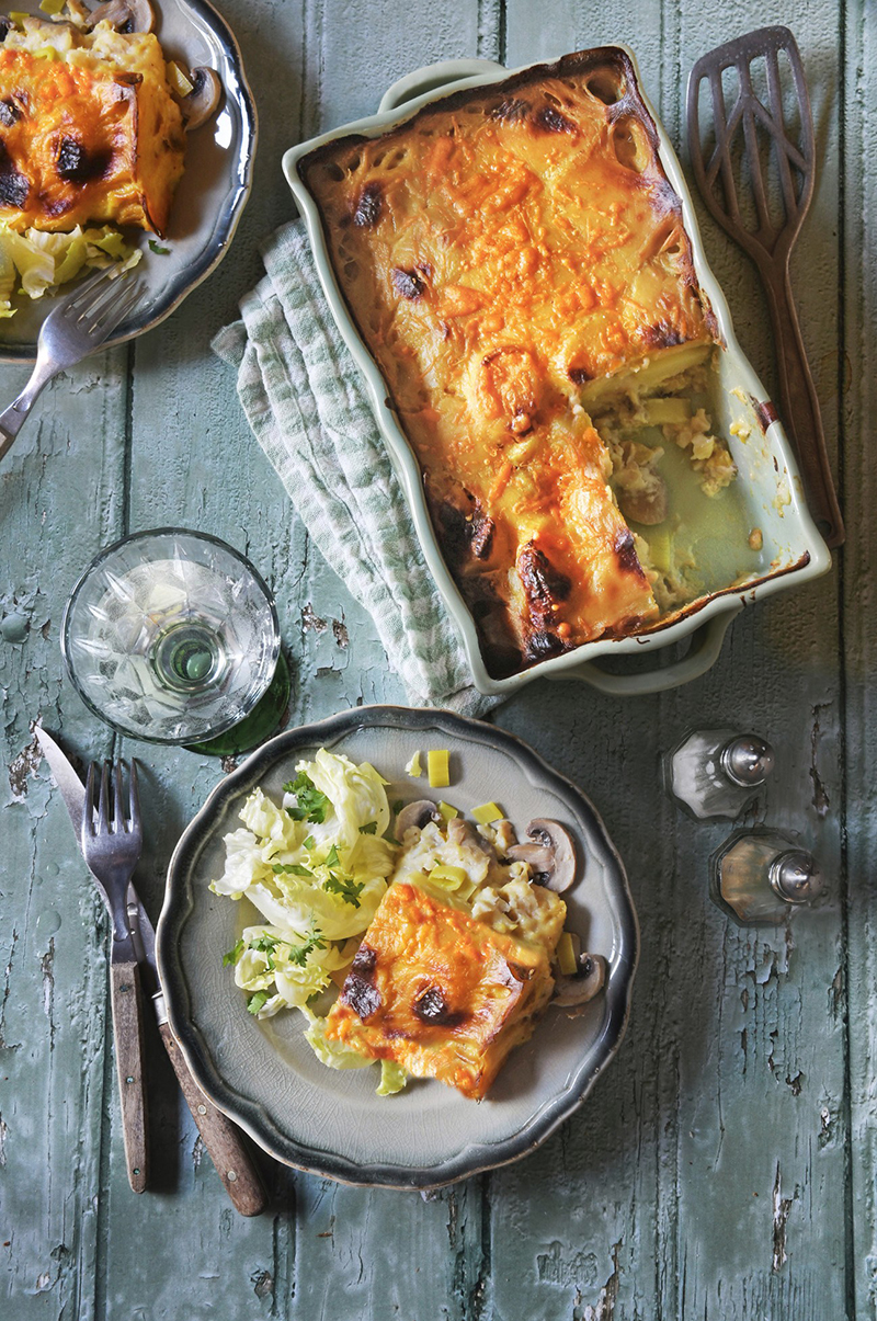 Gratin de cabillaud duo de fromages