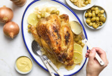 Pintade Française sauce moutarde riz