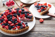 Tarte fruits rouges & crème légère fromage blanc
