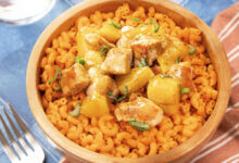 Poulet ananas – Coquillettes Spicy