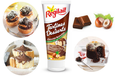 Le Chocolat Noisettes De Regilait Met Les Tartines Et Les Desserts En Folie A Vos Assiettes Recettes De Cuisine Illustrees