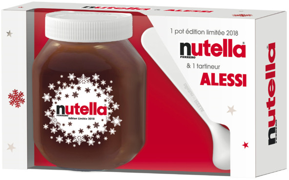 Nutella® dévoile un Coffret Design avec Tartineur Alessi®